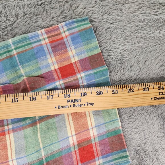 Talbots Shorts Womens Size 14 Multicolor Linen-Cotton Blend Plaid Lightweight - Picture 11 of 16